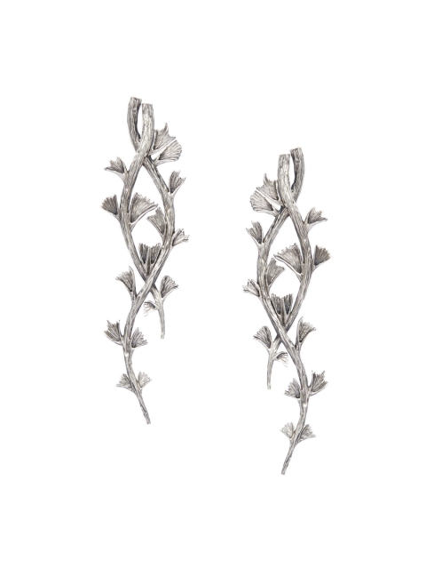 

Masaba Silver-Plated Quirky Drop Earrings