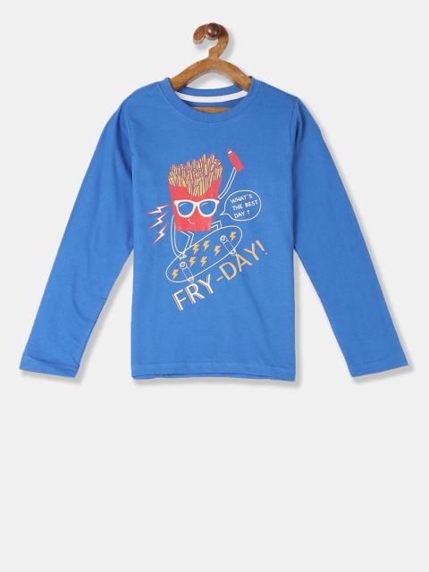 

Cherokee Boys Blue Printed Round Neck T-shirt