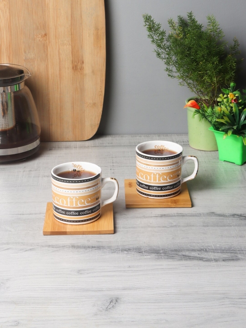 

CDI White 6 Pieces Printed Ceramic Cup Set