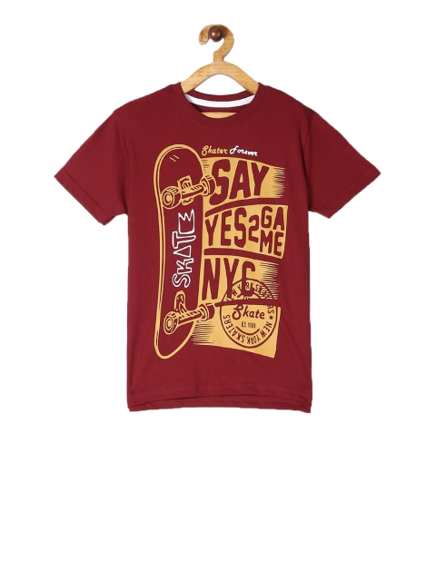 

Cherokee Boys Red Printed Round Neck T-shirt