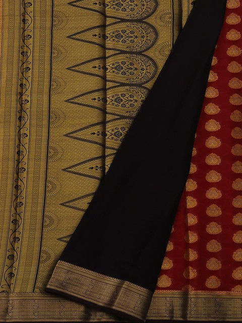 

Pothys Maroon Woven Design Poly Georgette Saree
