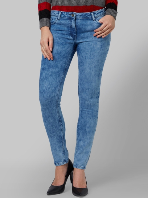 

Park Avenue Women Blue Skinny Fit Mid-Rise Clean Look Jeans