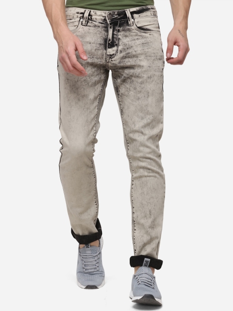

Greenfibre Men Grey Skinny Fit Mid-Rise Clean Look Jeans