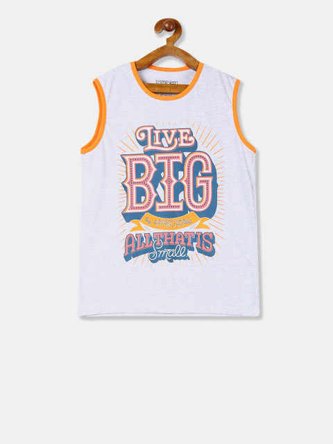 

Cherokee Boys Grey Printed Round Neck T-shirt