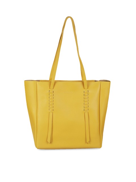 

WALKWAY Yellow Solid Shoulder Bag with Pouch