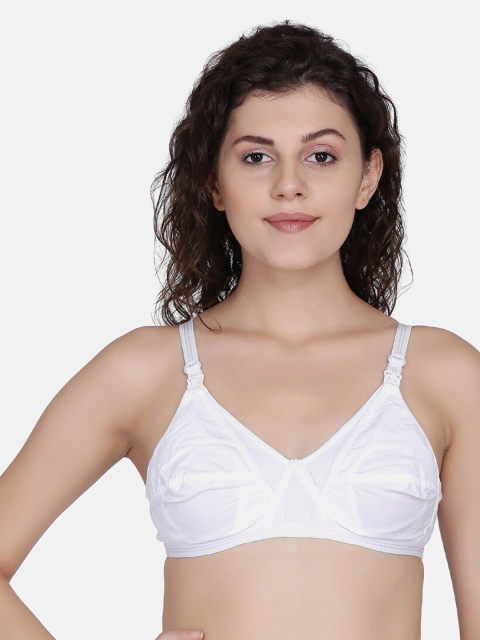 

fashiol White Solid Non-Wired Non Padded Maternity Bra