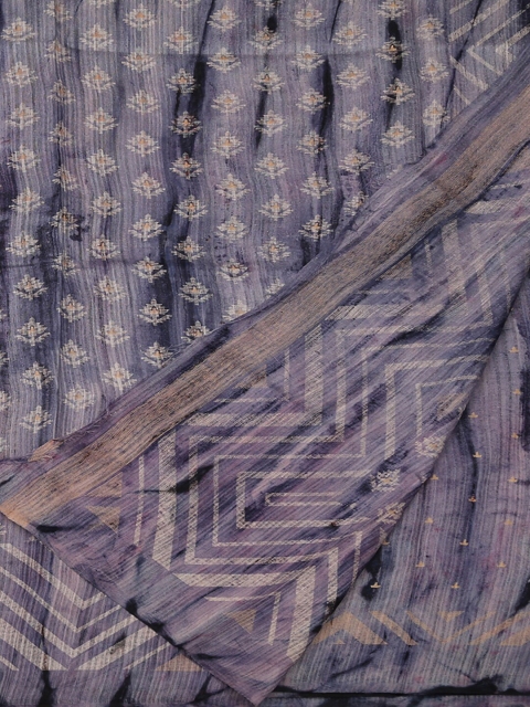 

Pothys Lavender Printed Jute Silk Saree