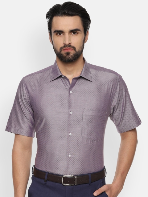 

Van Heusen Men Mauve Regular Fit Solid Formal Shirt