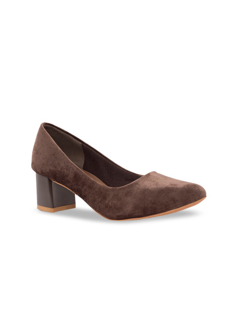 

Sole To Soul Women Brown Solid Pumps