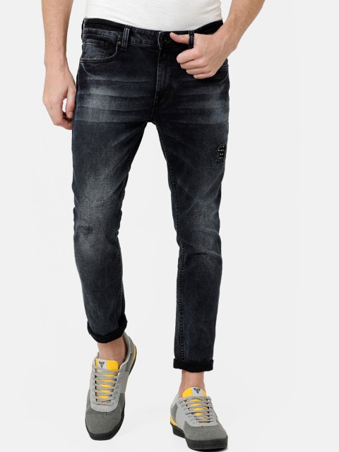 

Voi Jeans Men Black Skinny Fit Mid-Rise Clean Look Jeans
