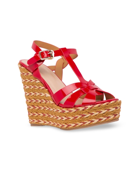 

Sole To Soul Women Red Solid Peep Toes