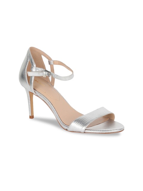 

ALDO Women Silver-Toned Woven Design Pumps