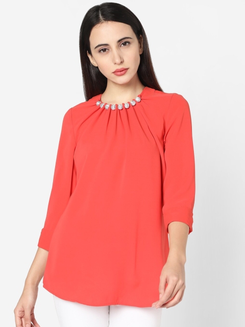 

Deal Jeans Women Coral Solid Top