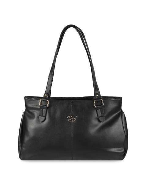 

WALKWAY Black Solid Shoulder Bag