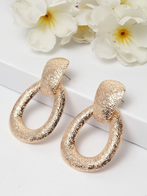 

AVANT-GARDE PARIS Gold-Plated Oval Drop Earrings
