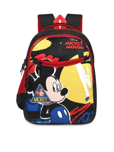

Priority Boys Black & Red Mickey Mouse Printed Backpack