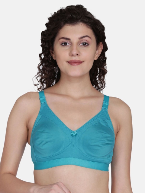 

fashiol Turquoise Blue Solid Non-Wired Non Padded Bralette Bra