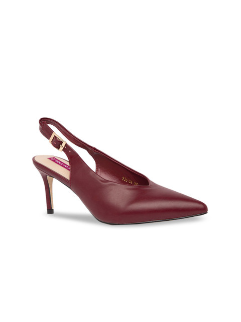 

Sole To Soul Women Maroon Solid Pumps