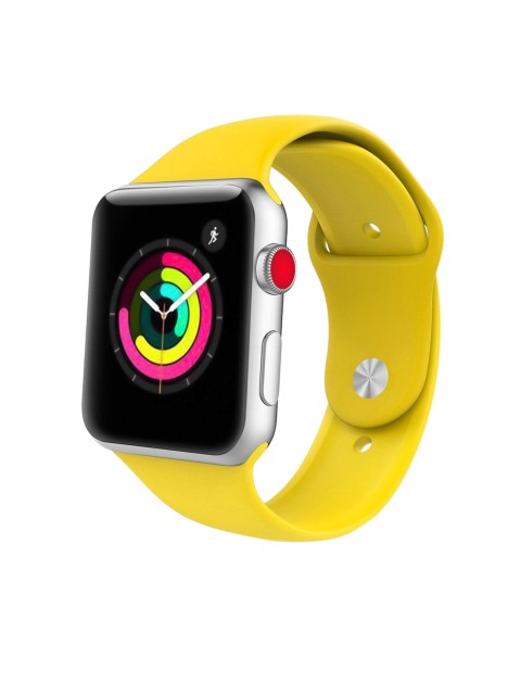 

Treemoda Unisex Yellow Apple Watch Silicone Strap