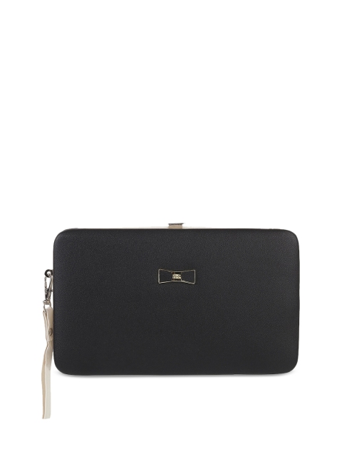 

WALKWAY Black Solid Box Clutch