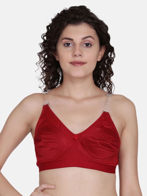 

fashiol Maroon Solid Non-Wired Non Padded Everyday Bra FORTU-BR