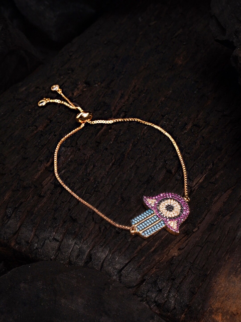 

ELLE Gold-Plated Handcrafted Bangle-Style Bracelet, Rose gold