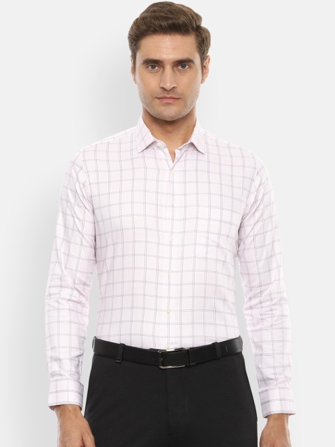

Van Heusen Men Purple Slim Fit Checked Formal Shirt