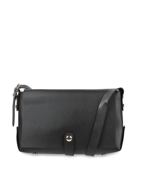 

WALKWAY Black Solid Sling Bag