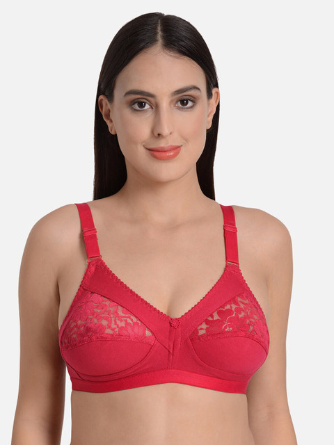

fashiol Pink Lace Non-Wired Non Padded Everyday Bra JESSI01