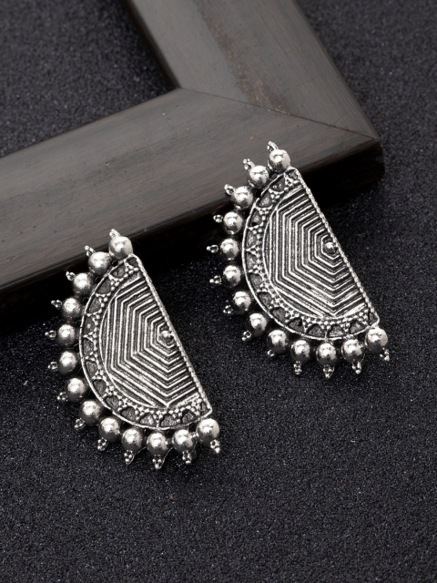 

Ibtida Silver-Toned Geometric Studs