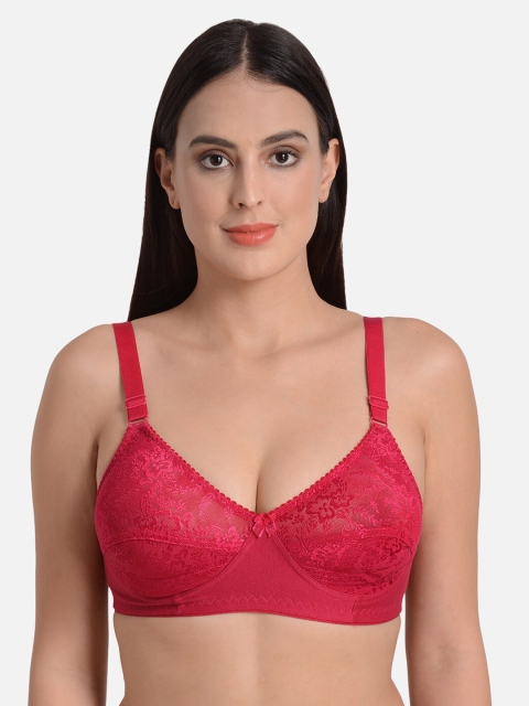

fashiol Pink Solid Non-Wired Non Padded Bralette Bra