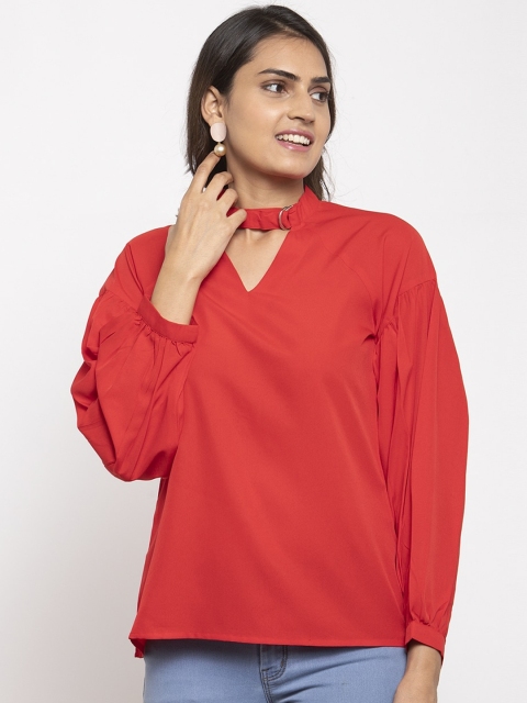 

Magnetic Designs Women Red Solid Top