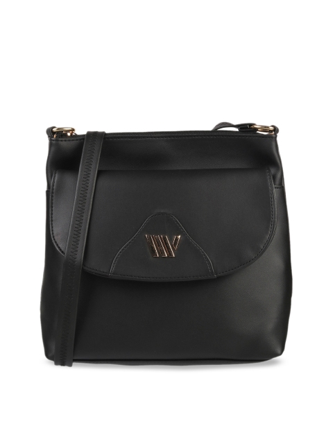 

WALKWAY by Metro Black Solid Sling Bag