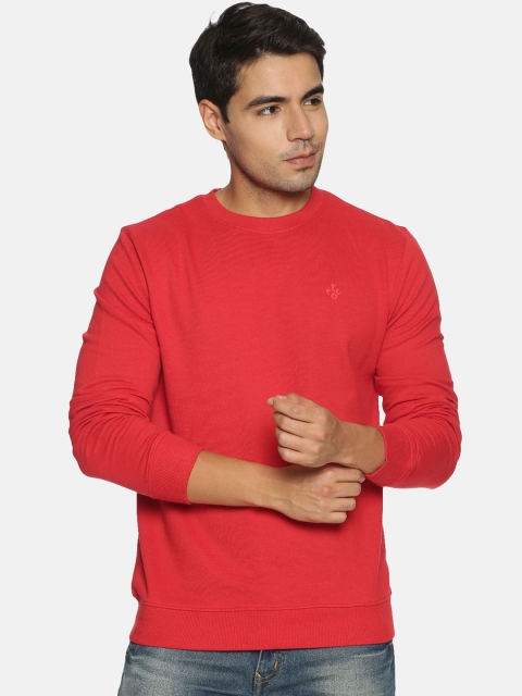

T-Tog Men Red Solid Sweatshirt