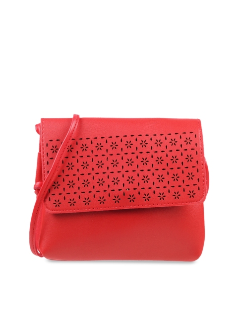 

WALKWAY Red Solid Envelope Clutch
