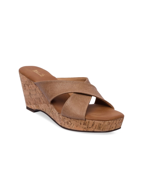 

Inc 5 Women Brown Solid Wedges