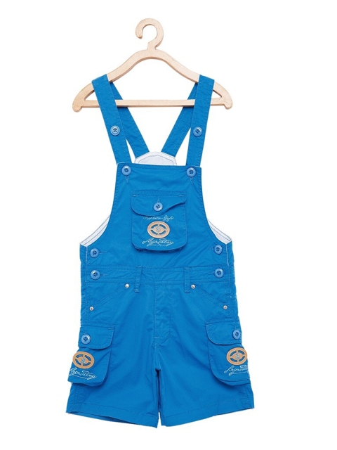

FirstClap Kids Blue Solid Dungarees