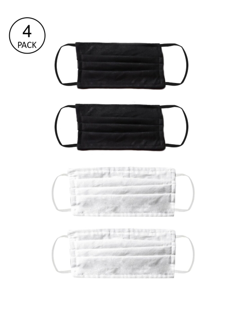 

Bellofox Adults Pack of 4 Reusable 3-Ply Outdoor Masks, White