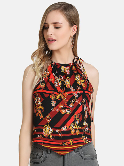 

Kazo Women Black Printed Top