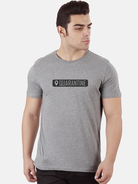 

Free Authority Men Grey Solid Round Neck T-shirt