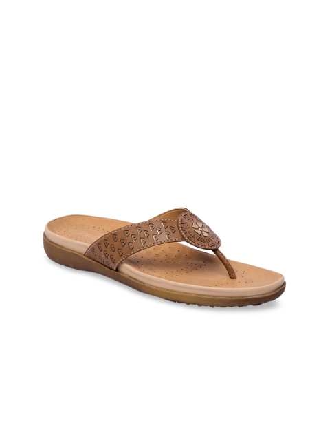 

Inc 5 Women Tan Brown Solid Open Toe Flats
