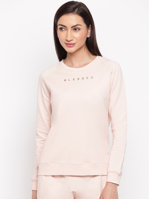 

Enamor Women Pink Relaxed Fit Basic Sweat Shirt