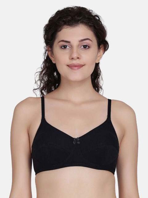 

fashiol Black Solid Non-Wired Non Padded Everyday Bra 1314BR