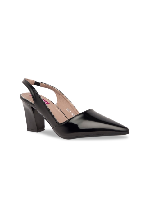 

Sole To Soul Women Black Solid Block Heels