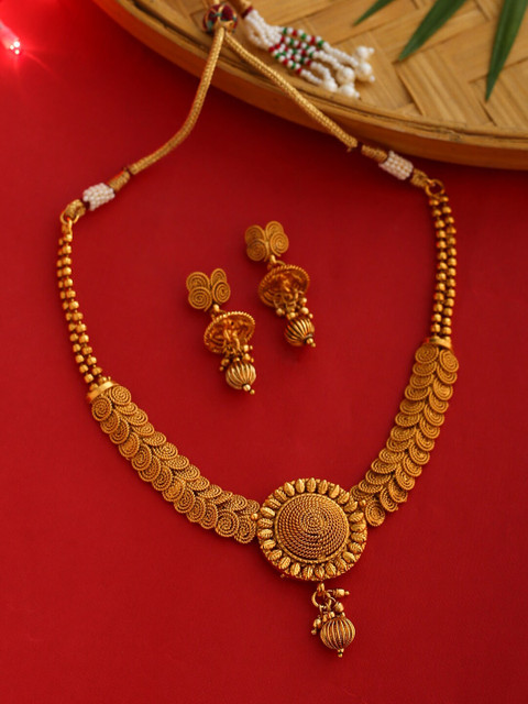 

Shoshaa Women Gold-Plated Handcrafted Jewellery Set