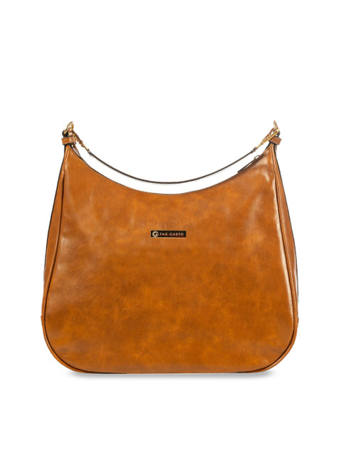 

THE GUSTO Tan Solid Sling Bag