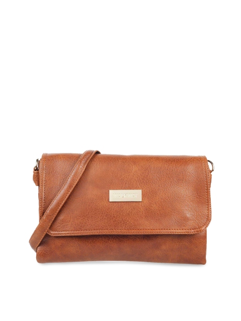 

WALKWAY Brown Textured Sling Bag