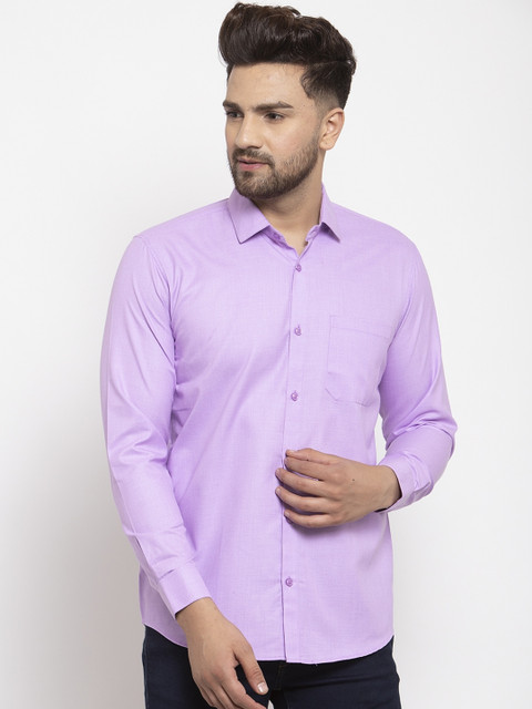 

JAINISH Men Purple Smart Regular Fit Solid Casual Shirt