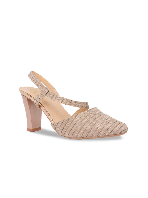

Sole To Soul Women Pink & Grey Solid Pumps