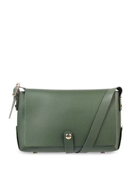 

WALKWAY Green Solid Sling Bag